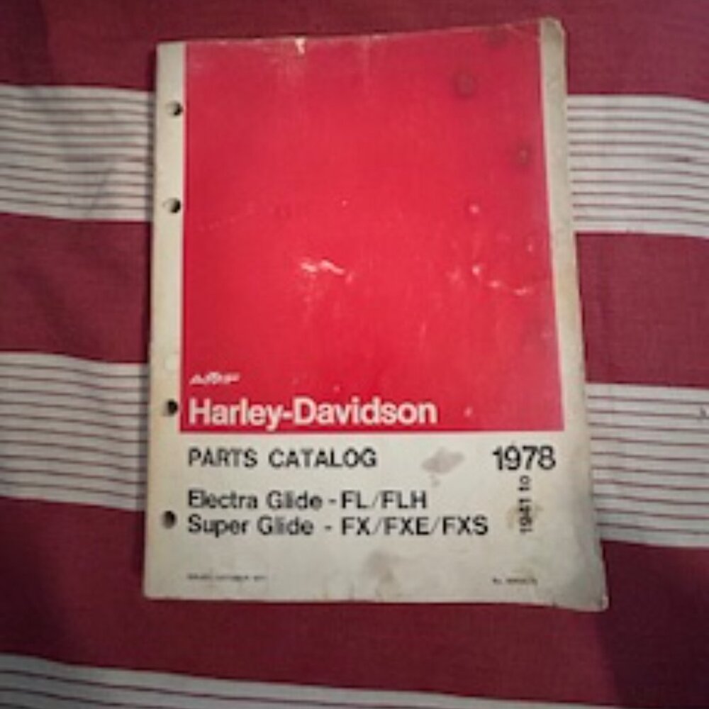 1941-1978 AMF/Harley Davidson Parts Catalog  Issued Oct.1977